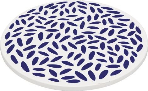 Zassenhaus Podkładka pod gorące naczynia, ceramika/korek, śred. 20 cm, krople Nordic / Zassenhaus