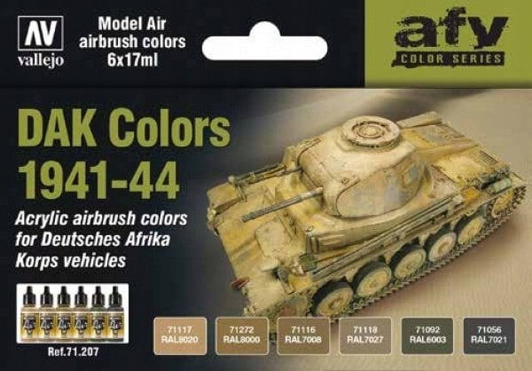 Vallejo Vallejo: AFV - DAK Colors 1941-1944 6x17