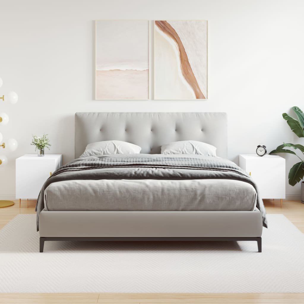 vidaXL Szafki nocne, 2 szt., białe, 40x40x50 cm