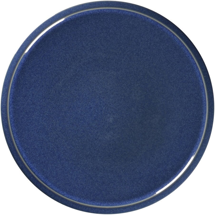 STONE Talerz płaski 28 cm kobaltowy