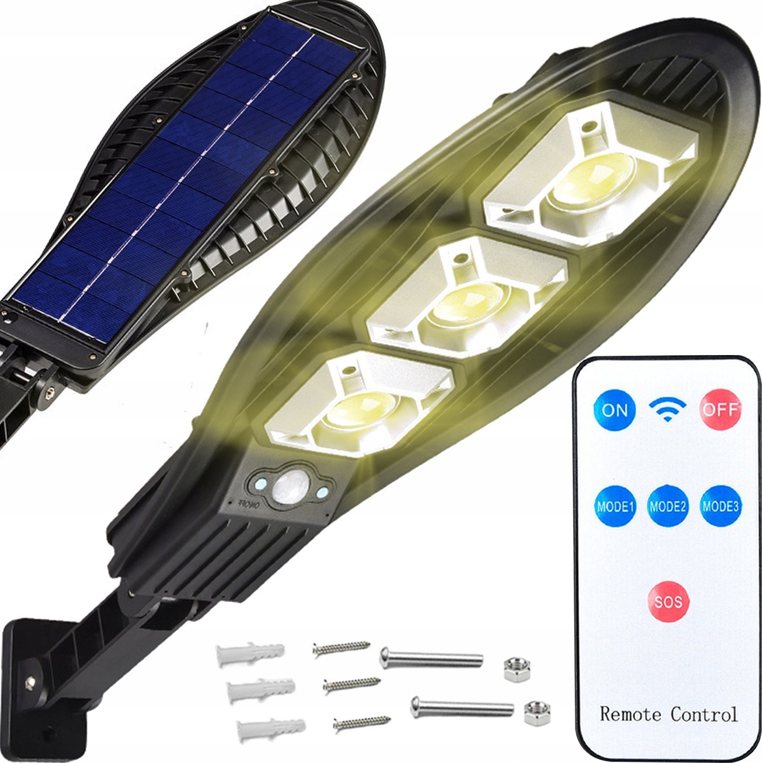 LAMPA SOLARNA ULICZNA 90 LED KXK-010-180
