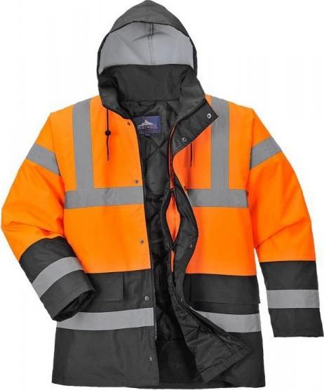 KURTKA OSTRZEGAWCZA OCIEPLANA DWUKOLOROWA S467 L