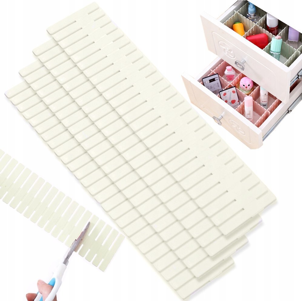 Korbi PRZEGRÓDKA ORGANIZER SEPARATOR PŁOTEK DO SZUFLADY SZAFY GARDEROBY NA BIURKO