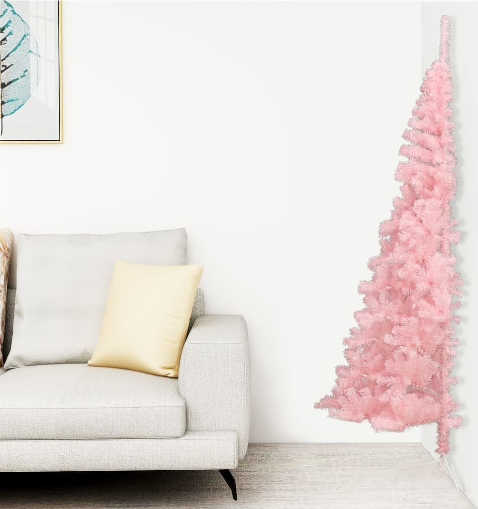 vidaXL Choinka sztuczna na stojaku Różowa