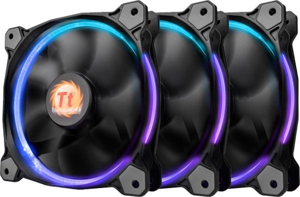 Wentylator Thermaltake Riing 14 LED RGB 3-pack + Hub (CL-F043-PL14SW-B)