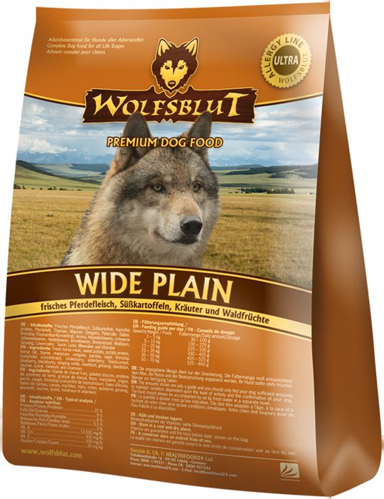 Wolfsblut Dog Wide Plain konina i bataty 2kg