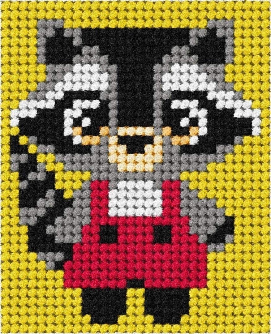 Haft. Moje pierwsze wyszywanie - Szop pracz