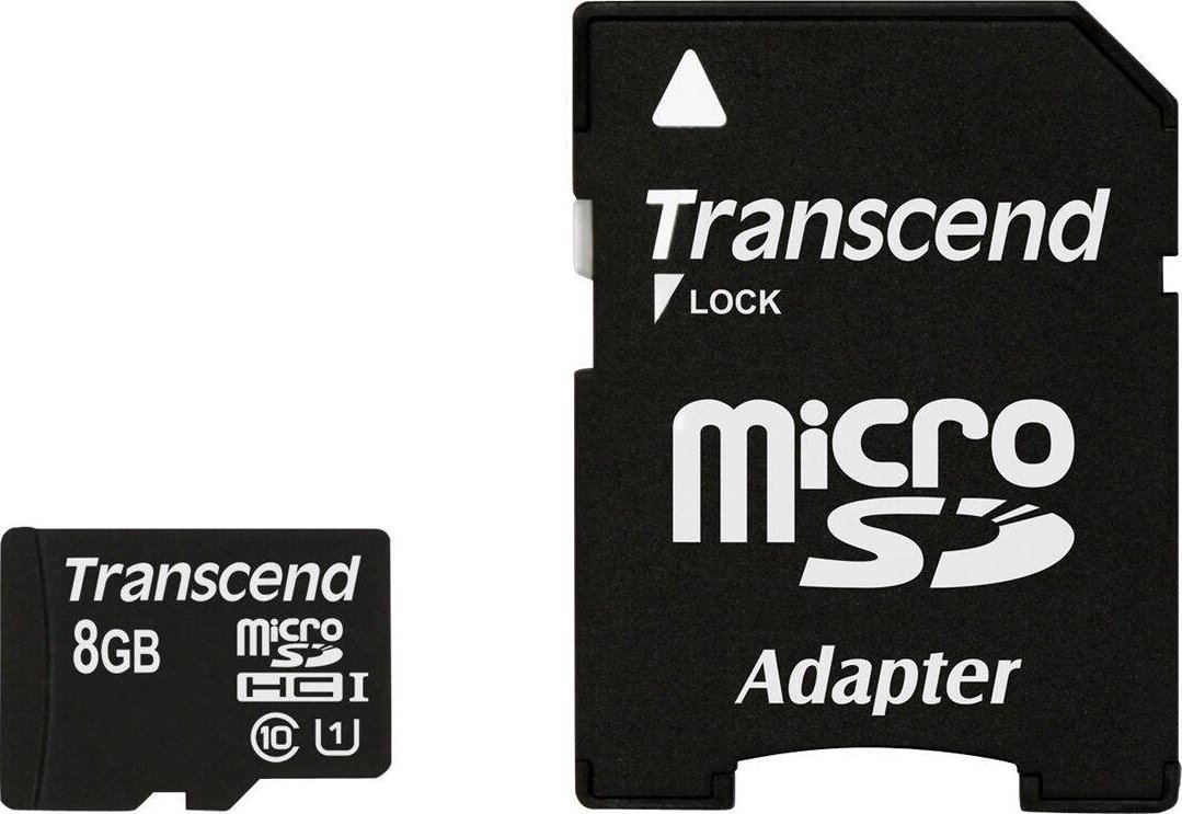 Karta Transcend Premium MicroSDHC 8 GB Class 10 UHS-I/U1 (TS8GUSDU1)