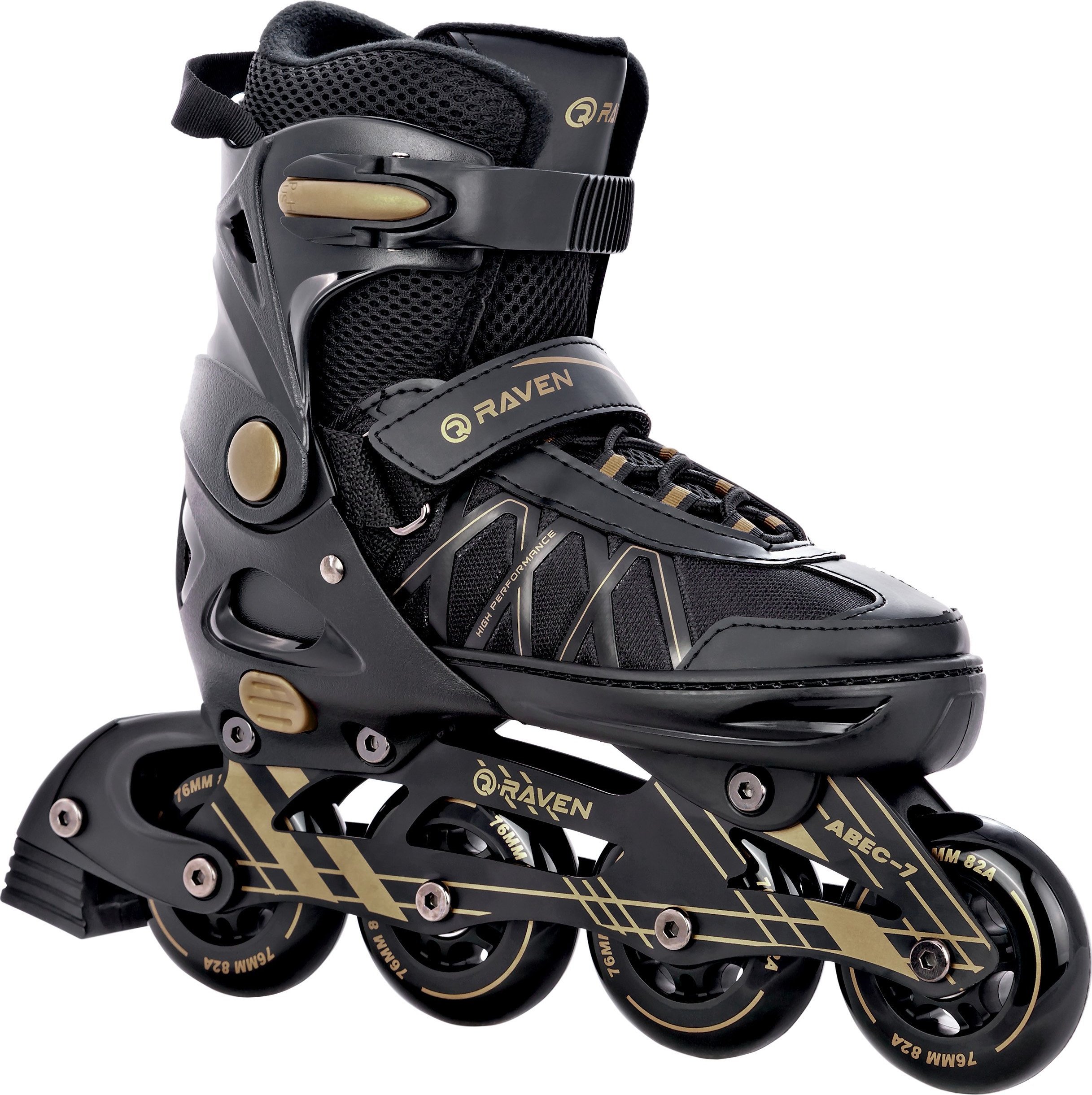 Rolki Raven Inlineskates Rolki Regulowane RAVEN Expert Gold 37-40 Kauczuk