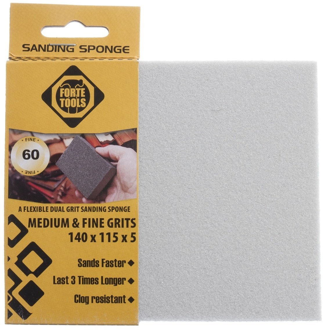 SPONGE SANDING 140X115X5 NR 60 1-SIDED