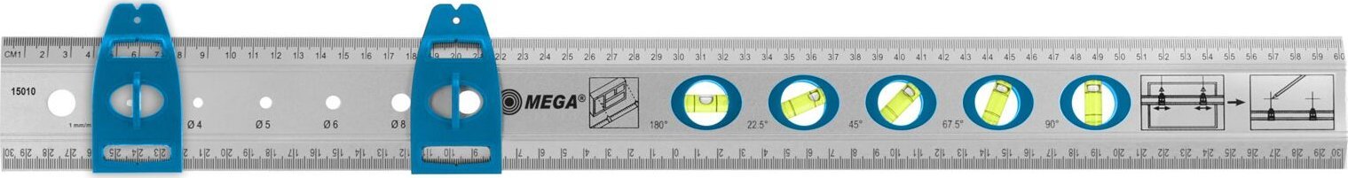 Mega Liniał uniwersalny 60 cm aluminiowy mega