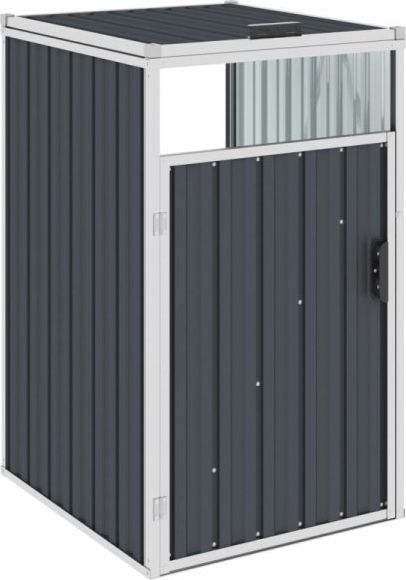 vidaXL Osłona na kosz na śmieci antracyt 72x81x121cm stalowa VidaXL