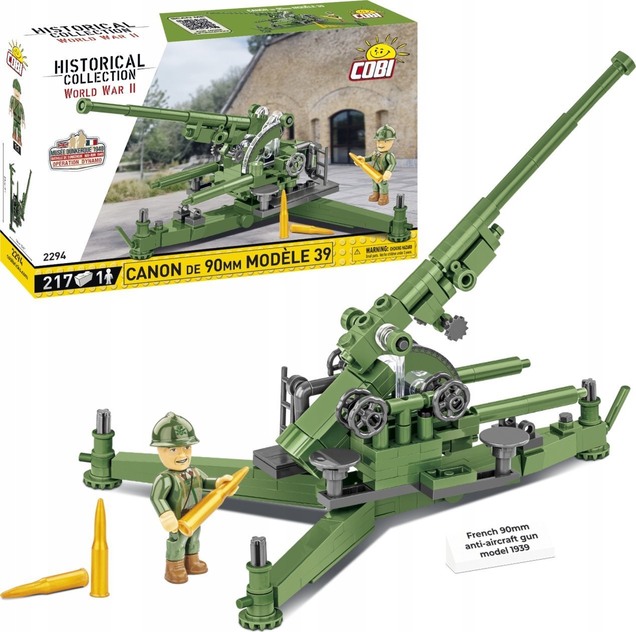 Cobi Klocki Canon de 90 mm Modele 1939