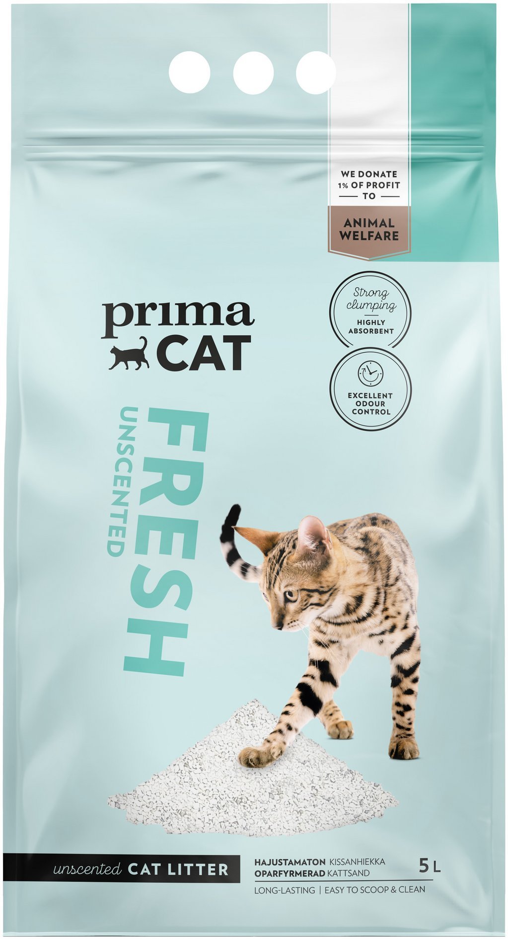 PRIMACAT FRESH UNSCENTED CAT LITTER 5 L