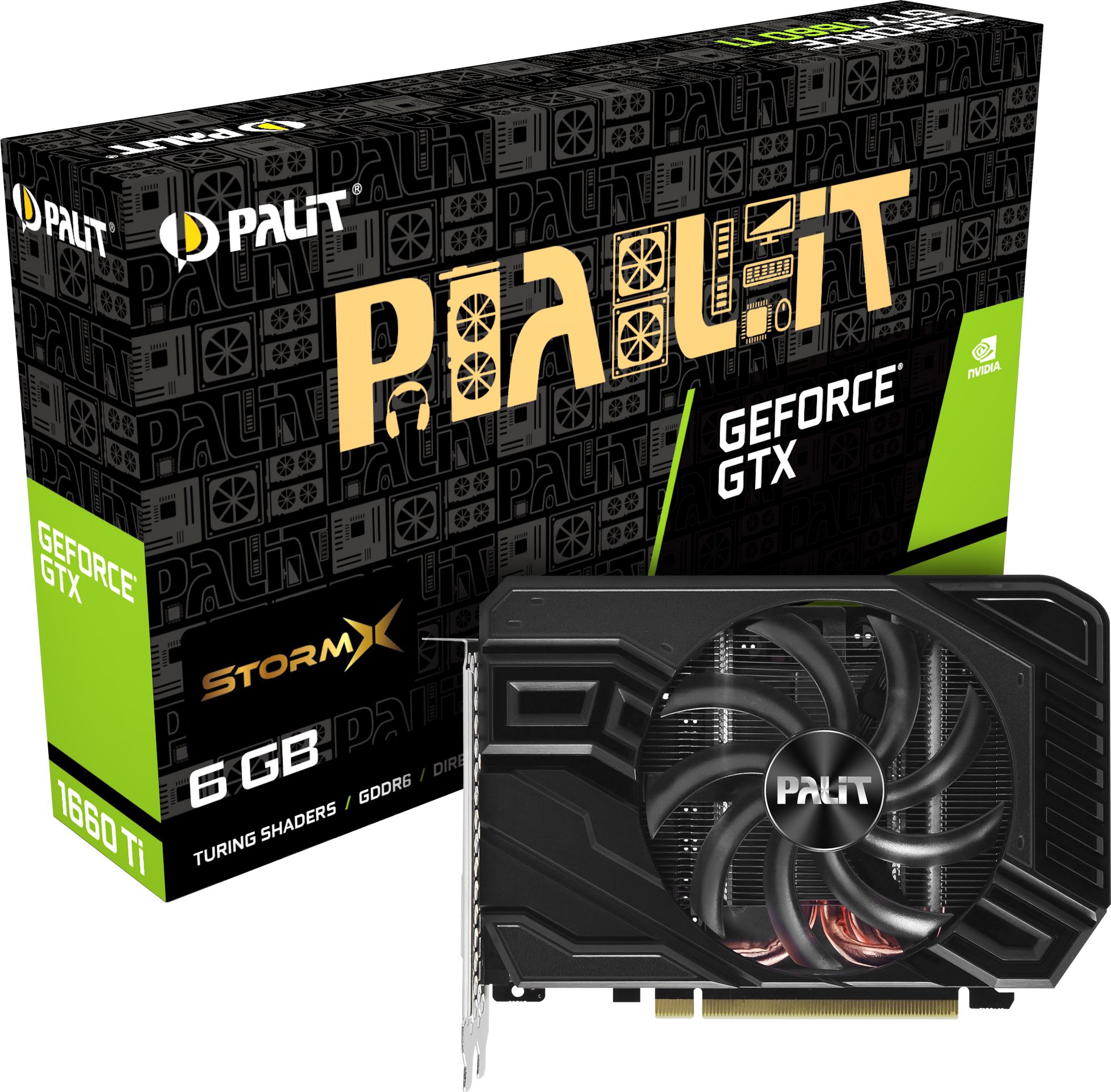 Karta graficzna Palit GeForce GTX 1660 Ti StormX 6GB GDDR6 (NE6166T018J9-161F)