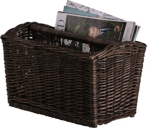 WickerPL Wiklinowy Kosz Organizer z Przegrodą 41x29 H24/26 cm