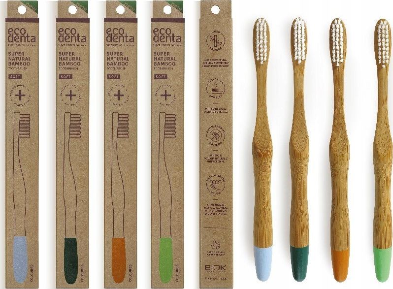 Ecodenta Bambusowa szczoteczka do zębów (miękka) 1 szt.