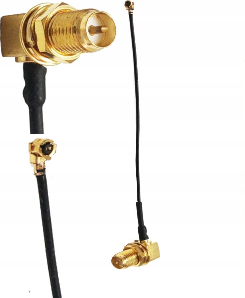 Kabel RF Connectors Pigtail uFL wtyk żeński SMA-RP gniazdo 1,13mm 15cm