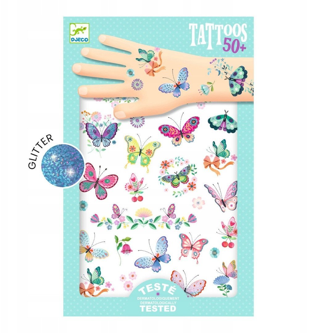 TOY TATTOOS BUTTERFLIES 2 LOK DJ09249