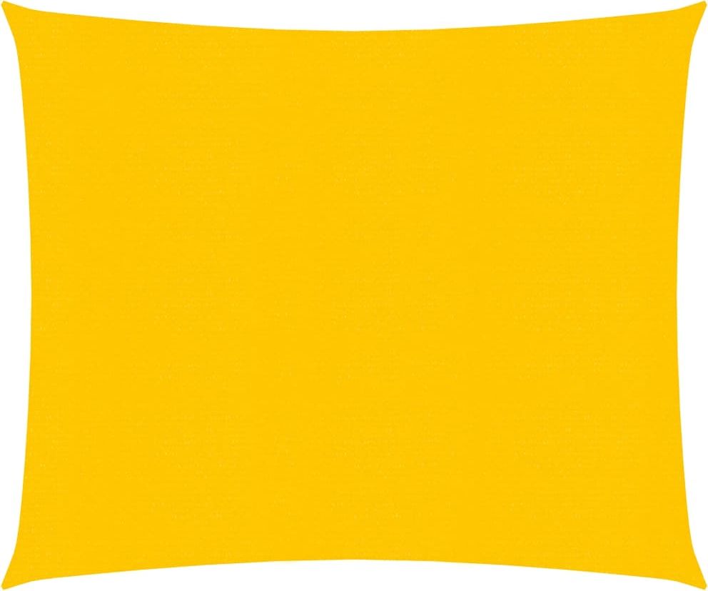 vidaXL Żagiel przeciwsłoneczny, 160 g/m, żółty, 2x2 m, HDPE