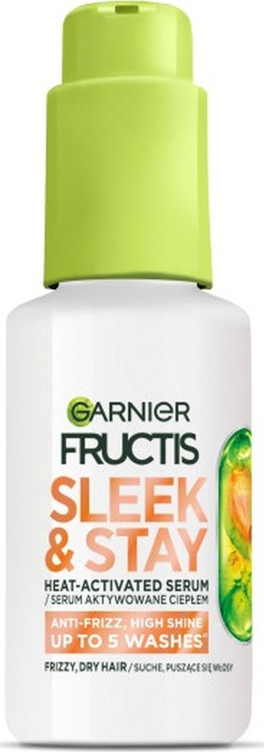 Garnier Fructis Keratin Sleek & Stay serum do włosów suchych i puszących się 50ml