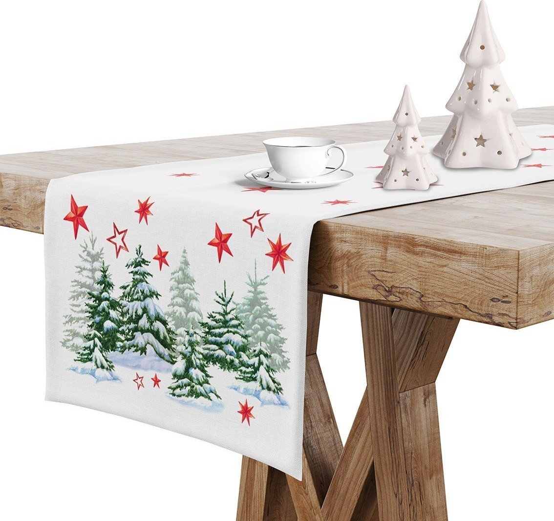 Vipro Group Świąteczny bieżnik na stół 40x180 UD404-933-01 Choinki Vipro Group (T28226)