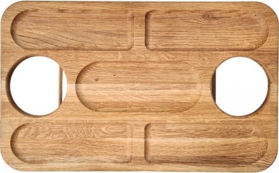 Dębowy stoliczek śniadaniowy, taca - jasny dąb nr19