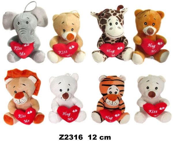 Sun-Day Zwierzęta z sercem, 12 cm (Z2316)