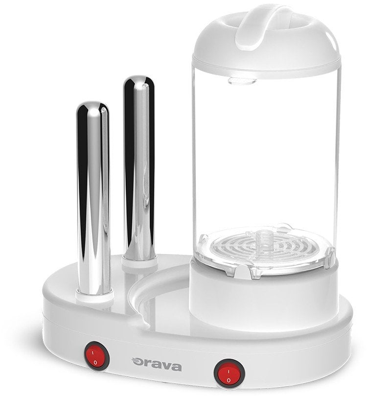 Orava HM-04 hotdogovač s možností přípravy vajec, 400 W, až 6 párků, bílá