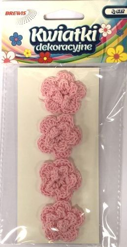 BREWIS Kwiatki 35mm K35-4 różowy jasny Brewis