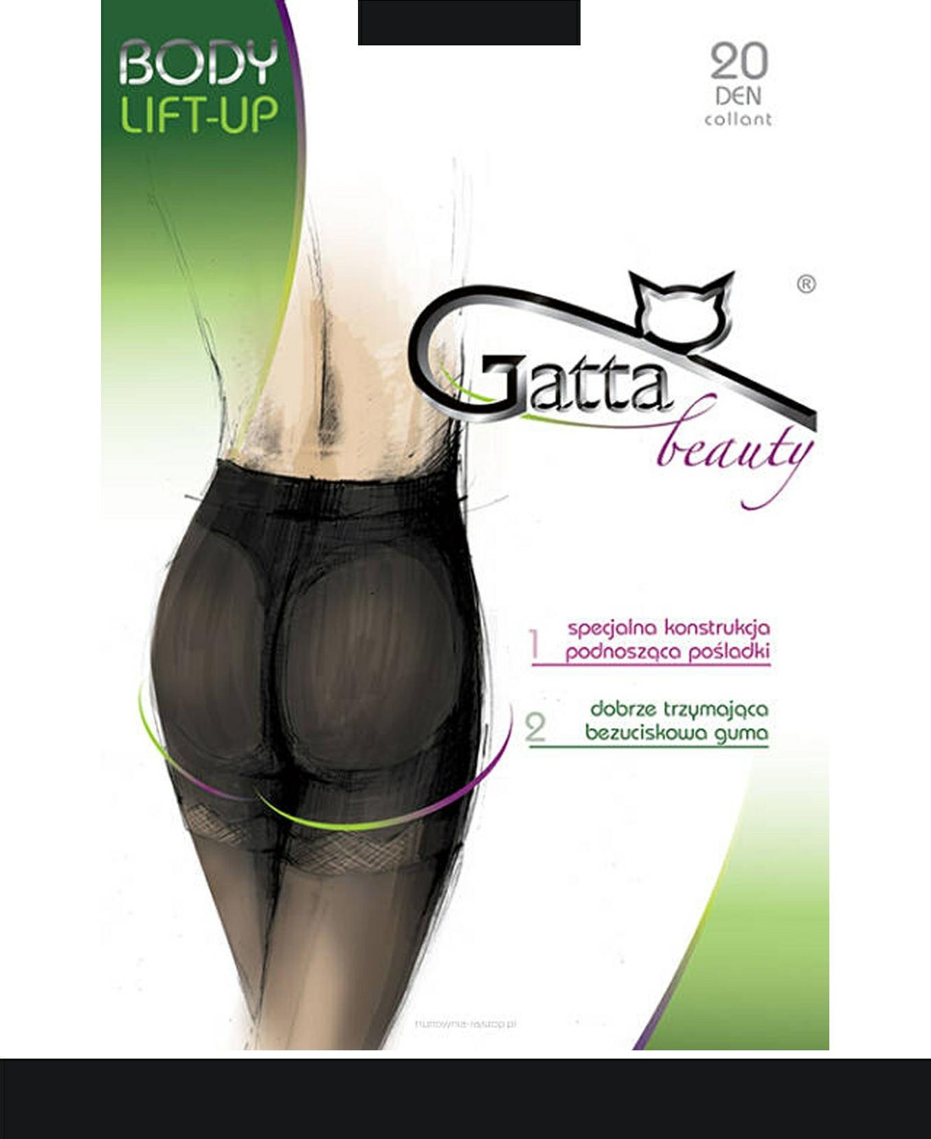 Gatta GATTA BODY LIFT UP 20DEN 2-S/Nero