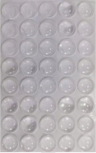 Midas Podkładki przeźroczyste silikonowe odbojnik fi 9mm 40 szt.