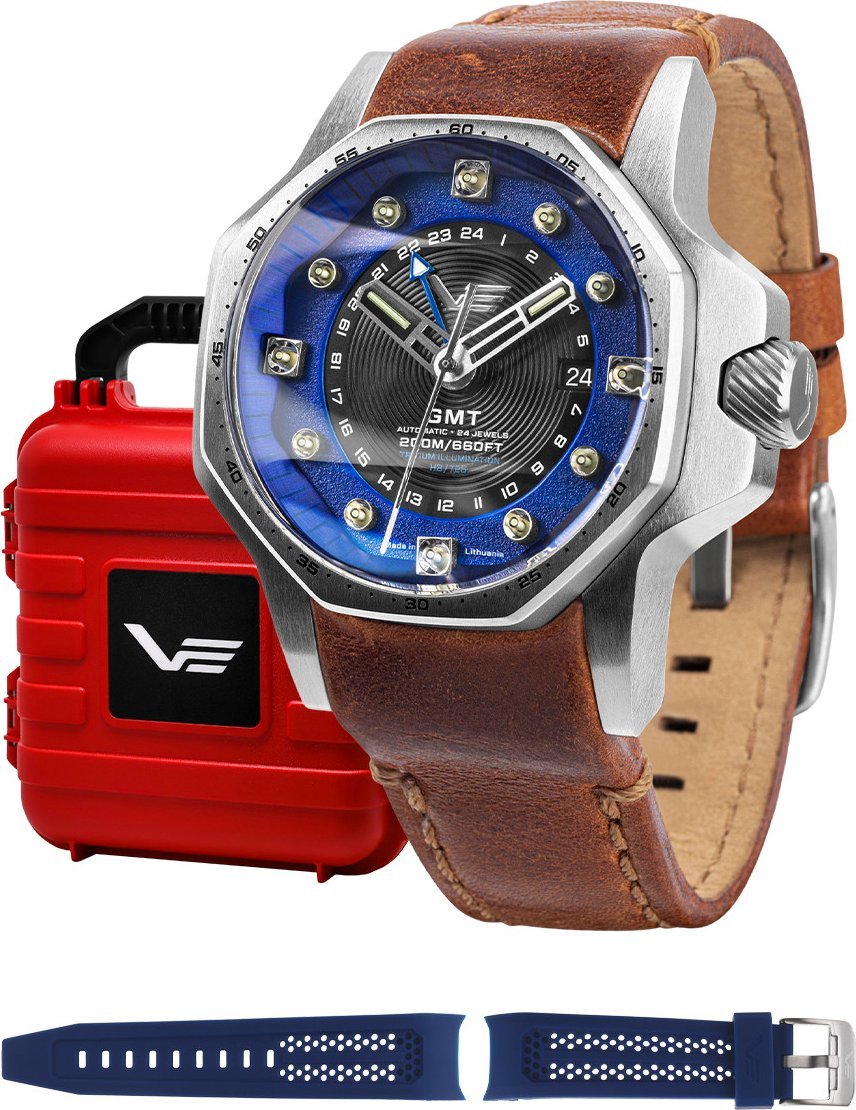 Zegarek Vostok Europe Zegarek męski Vostok Europe NH34-640A701 brązowy