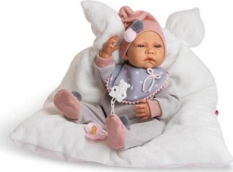Berjuan Lalka Baby Berjuan New Born 45 cm Szary