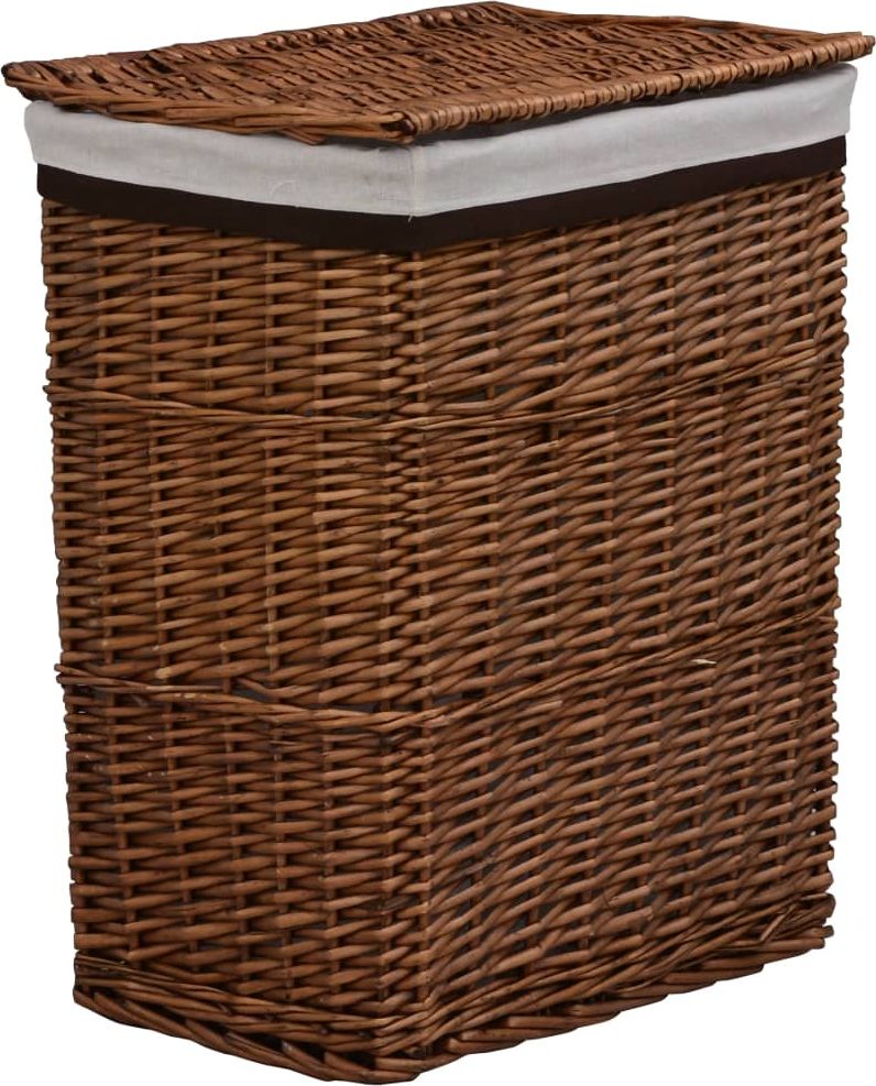 Kosz na pranie vidaXL brązowy (286979)