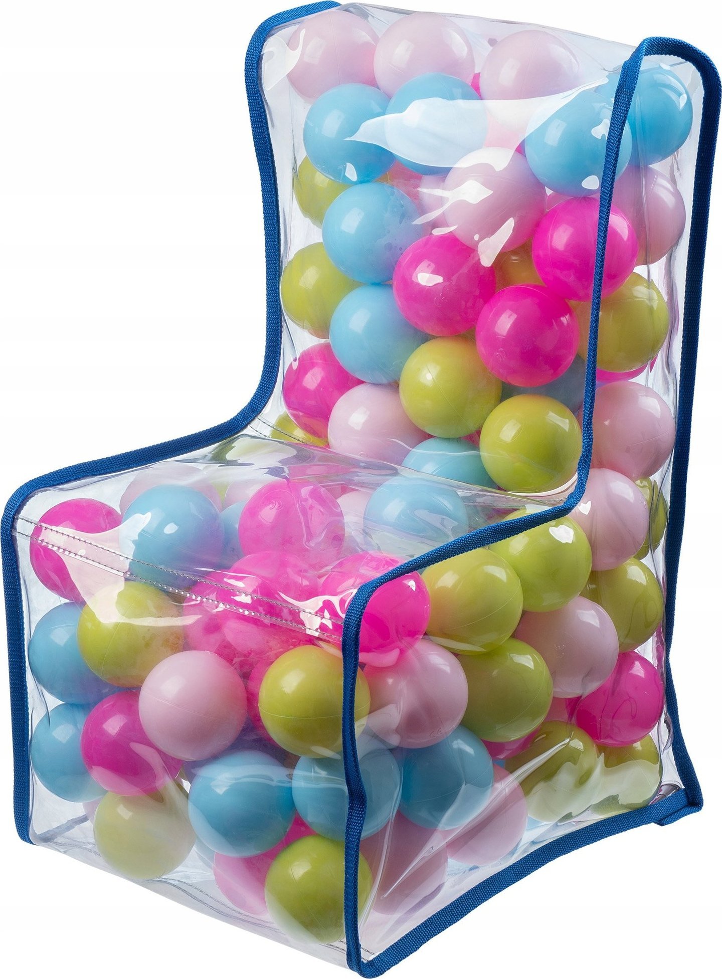 Kadax Krzesełko Fotelik Dla Dzieci Piłki Pastelowe 56cm