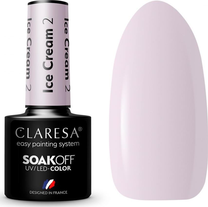 Claresa CLARESA lakier hybrydowy Ice cream 2 -5g