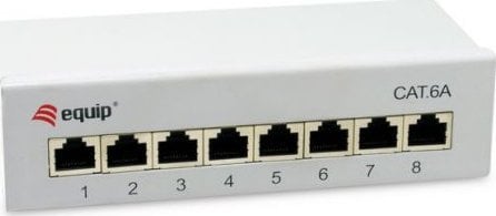 Equip Equip Patchpanel 8x RJ45 Cat6A FTP 1HE Keystone Montage gr