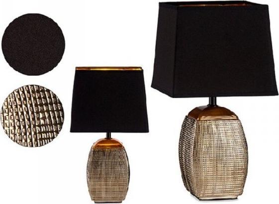 Lampa stołowa Gift Decor Lampa stołowa Czarny/Srebrzysty Prostokątny Z reliefem (14 x 40 x 23 cm)