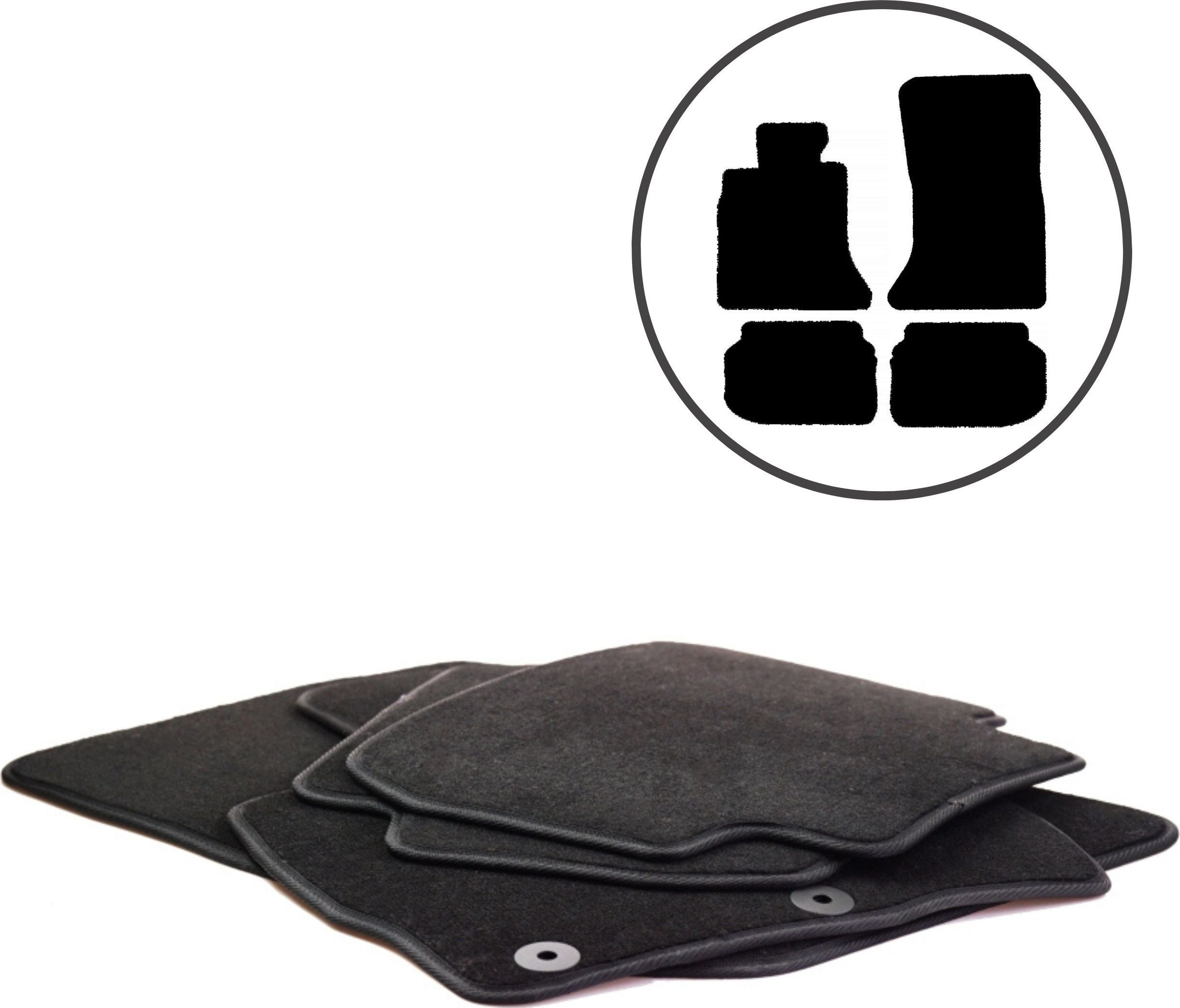 Dikel Dywaniki samochodowe 4szt BMW Seria5 F10 2013-2017