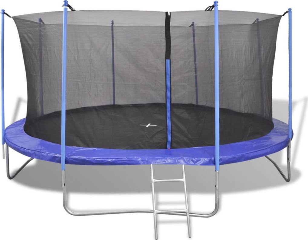 Trampolina ogrodowa vidaXL 142094 z siatką wewnętrzną 13 FT 396 cm