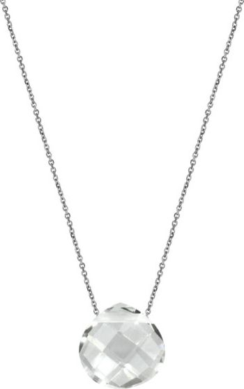 Lovrin Srebrny naszyjnik 925 kamień górski serce