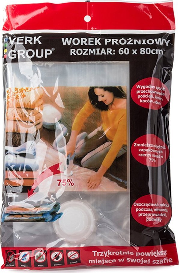 Verk WOREK PRÓŻNIOWY WORKI PRÓŻNIOWE 60 X 80 POKROWIEC