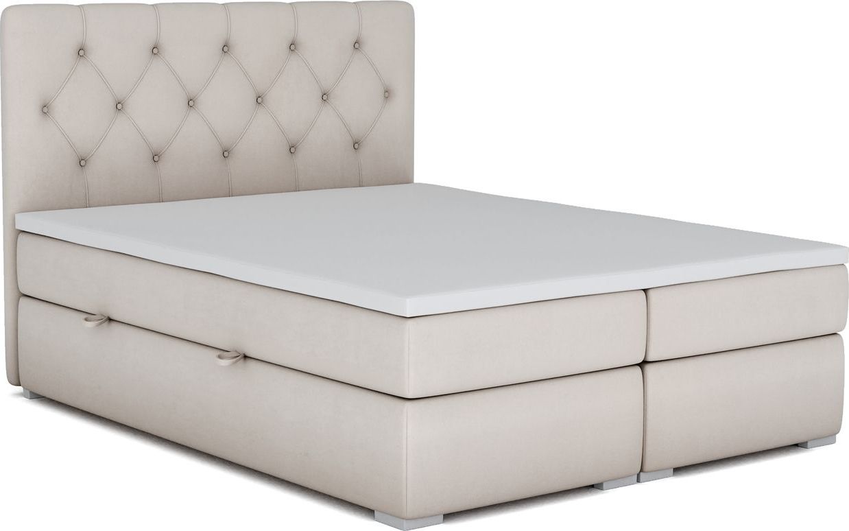 Elior Łóżko boxspring z pojemnikiem Rina 180x200 - 58 kolorów