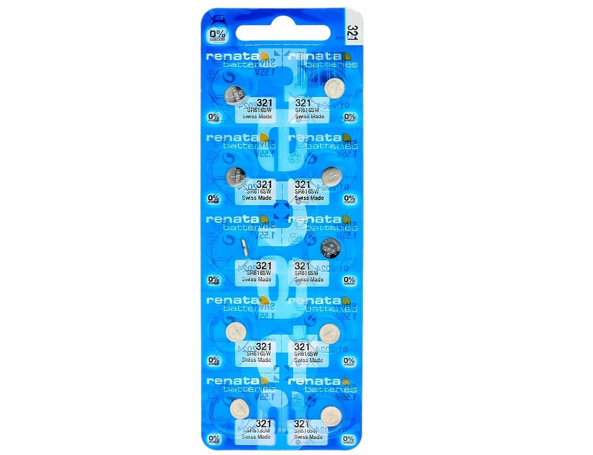 Renata 321 (SR616SW) baterijos 10 vnt.