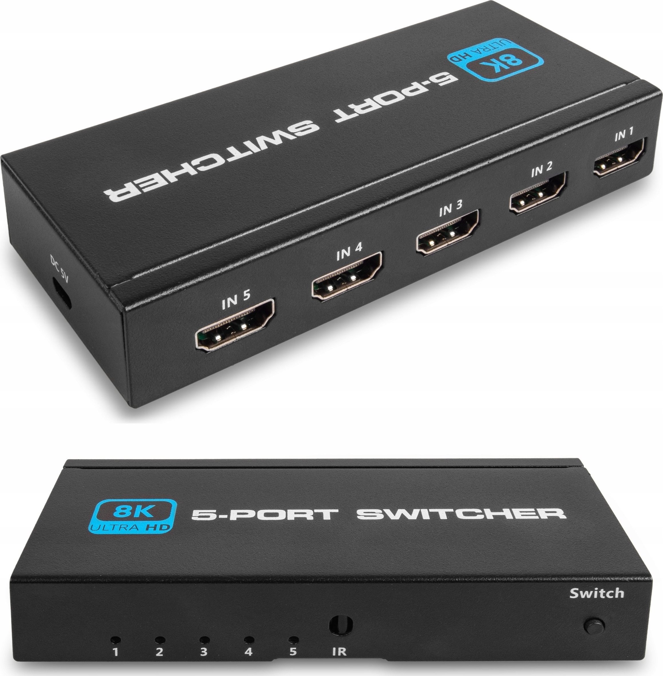 Pawonik SWITCH HDMI 2.1 5X1 PRZEŁĄCZNIK 8K 4K 120HZ 240HZ