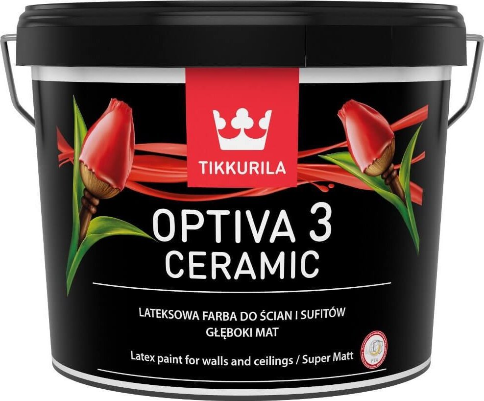 Tikkurila Farba Lateksowa Optiva Ceramic Super Matt 0,9L Baza-C Tikkurila