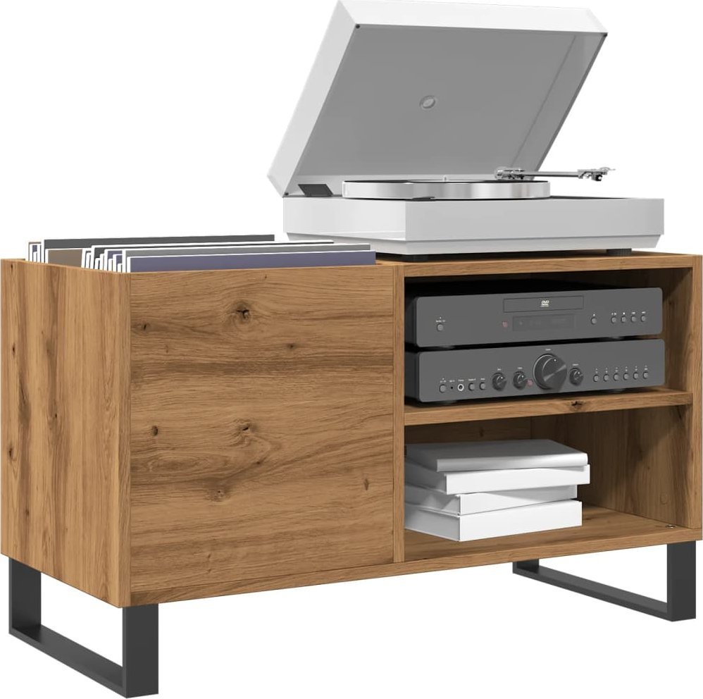 vidaXL vidaXL Szafka na płyty, dąb artisan, 84,5x38x48 cm