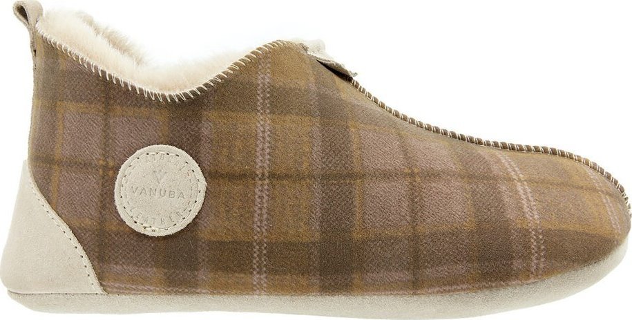 Vanuba Kapcie męskie OXFORD Tartan Obuwie 45