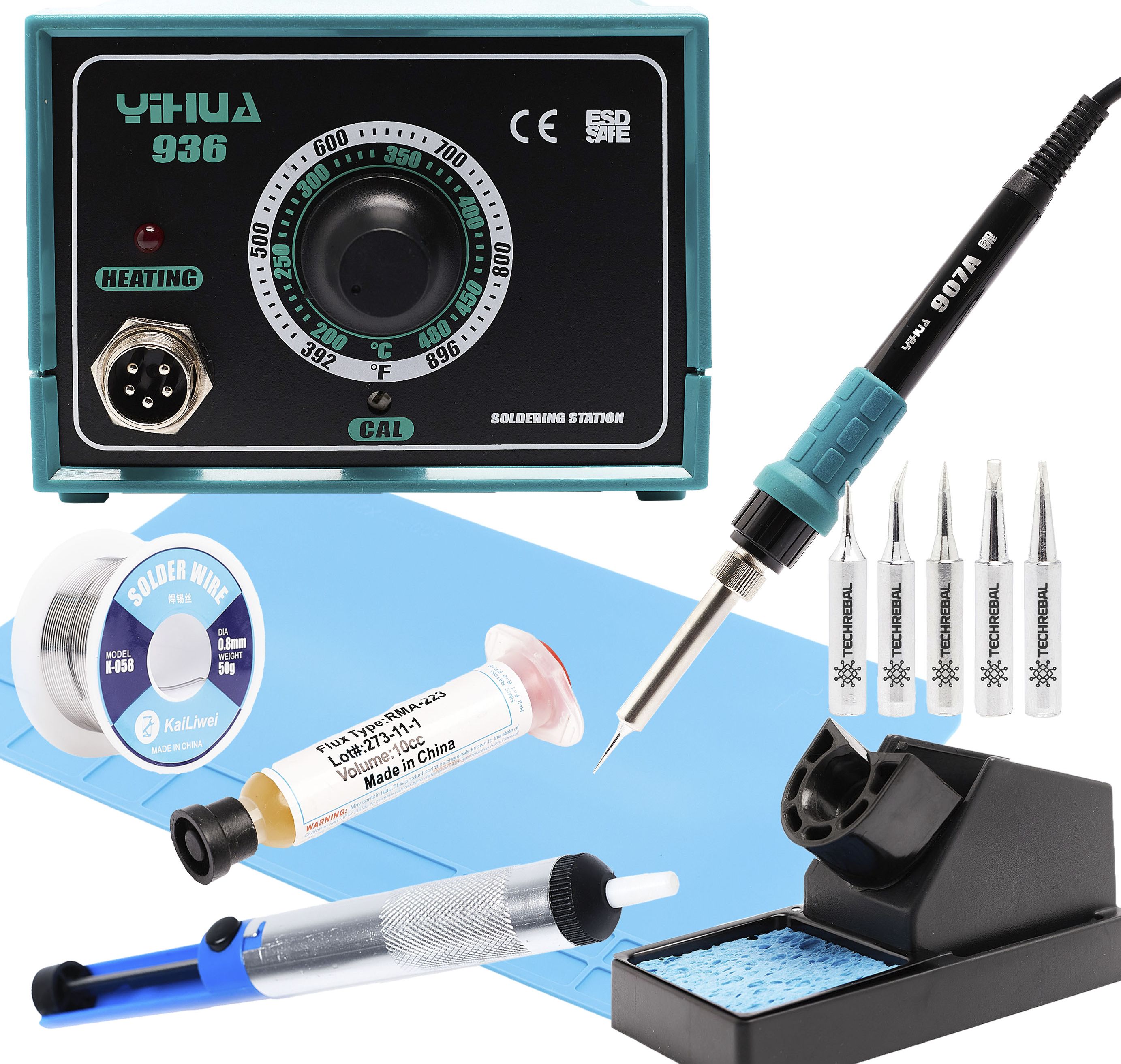 Techrebal Stacja lutownicza Yihua 936 + KIT23